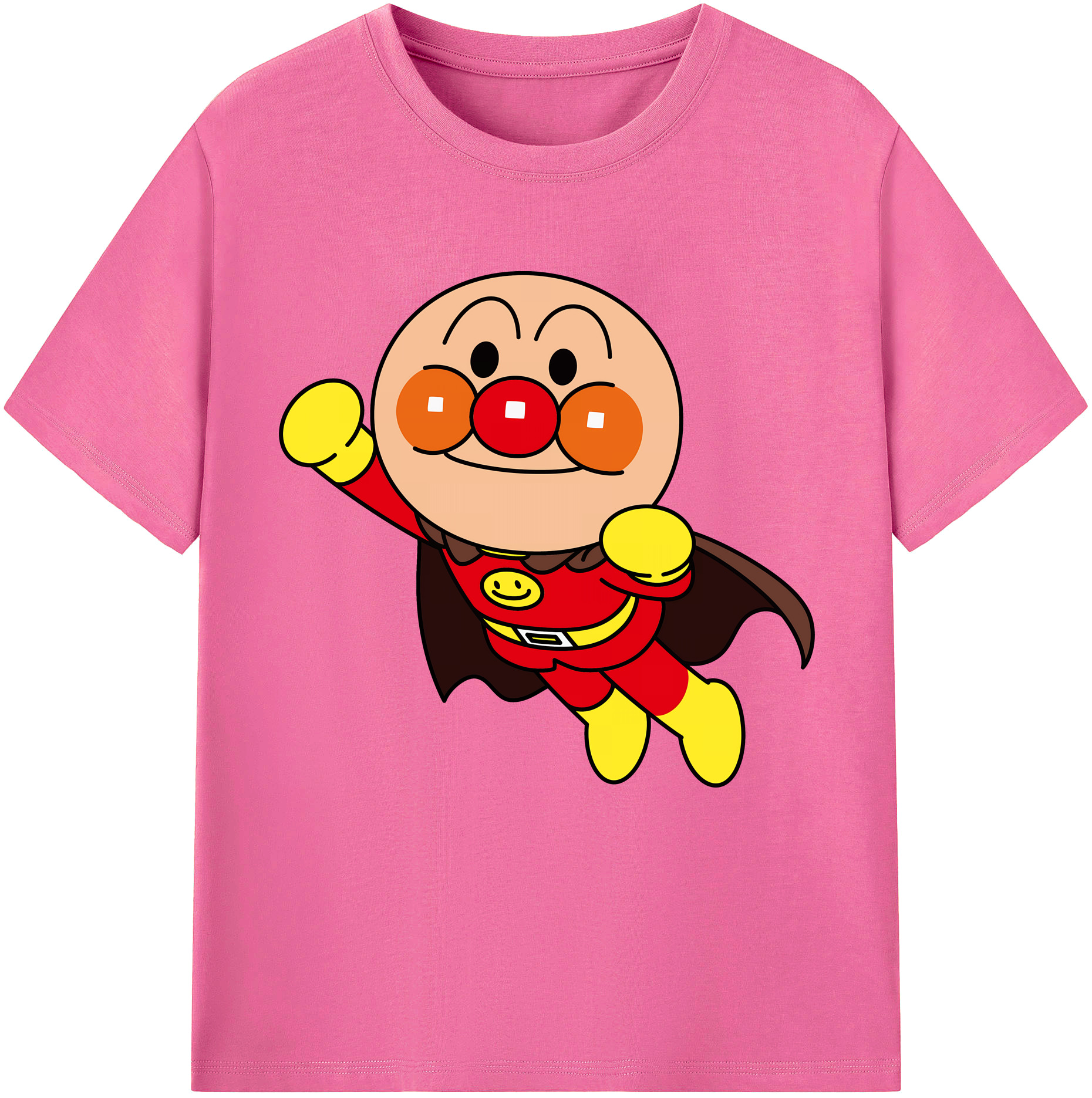 （画像用） アンパンマン Anpanman レディースカジュアルプリントTシャツ（綿100％）